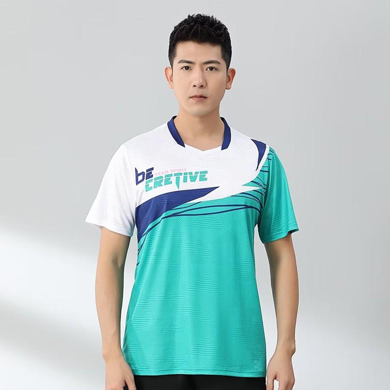 Quick-Dry Badminton Shirt Men Women Kids Sport T-Shirt Training Competition Uniform