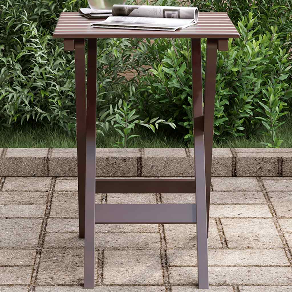 vidaXL Beistelltisch Klappbar Braun Massivholz Pappel braun