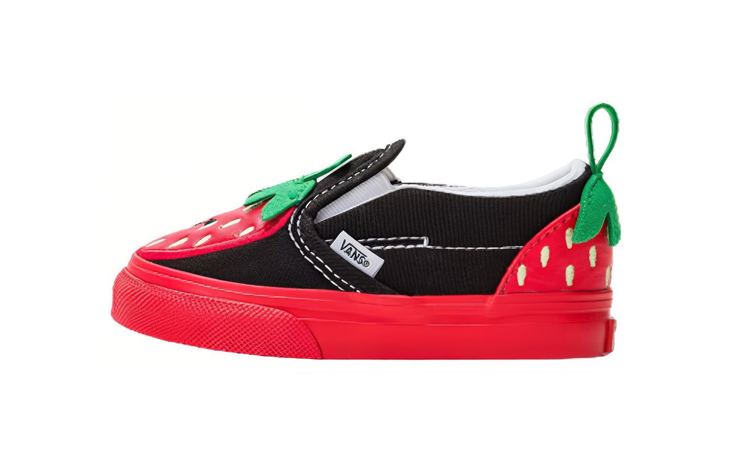 Vans Slip-on Zemi Toddler Apavi Sarkanā
