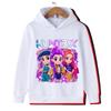 Fall and winter Kpop demon hunter children's hooded sweatshirt cute Kpop demon hunter tiger top Harajuku boys and girls