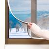 Window Insulation for Winter EVA Curtain Sealer Kit Transparent Film with Hook Thicken Thermal Waterproof Insulated Window Cover