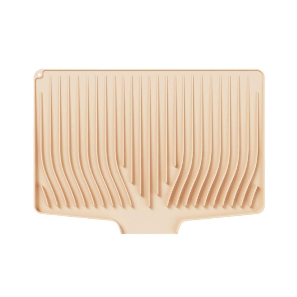 Nonslip Kitchen Dish Drainer Pad Heat Resistant Dish Drying Mat Silicone Draining Board Mat  Home