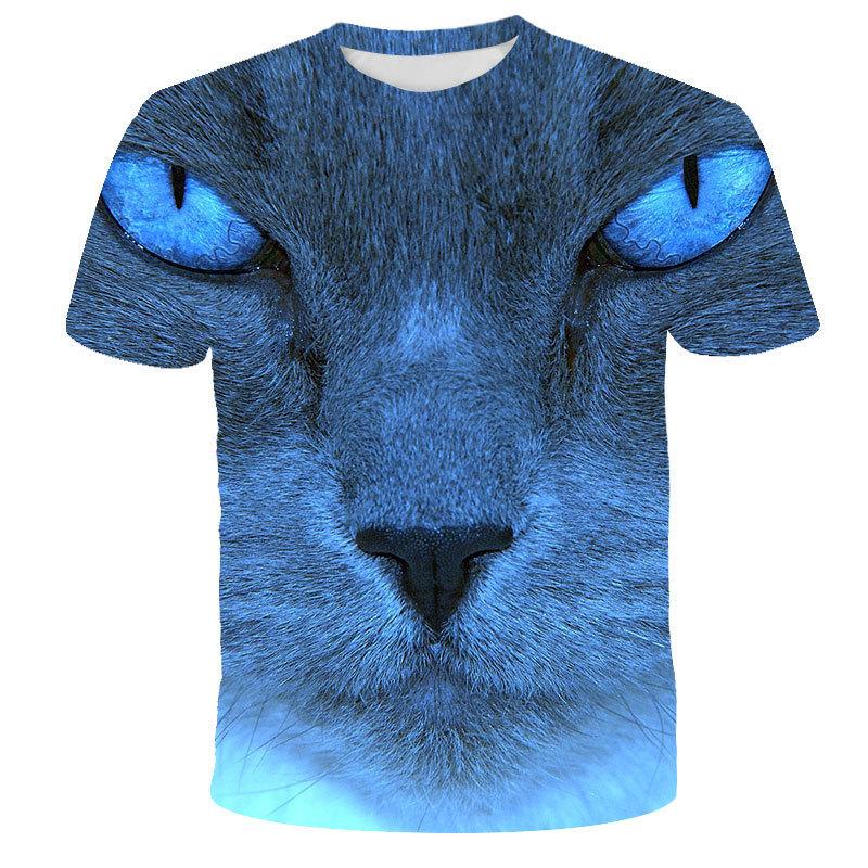Sommer Rundhals bedrucktes Kurzarm Freizeit-Top Herren Damen T-Shirt