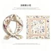 [111 Mulberry Silk] Spring and Autumn Versatile Colorful Scarf Small Scarf Silk Scarf 11cm Small Square Scarf Women