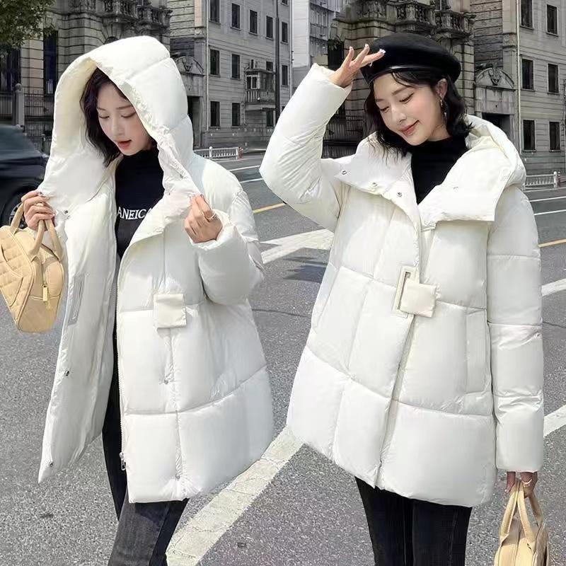 Middle-Aged Mother Cotton-Padded Coat Female  Winter Down Jacket Women Parkas Windbreaker Outwear Hooded Overwear Lady