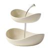 Diseño con Forma de Fruta Plato Decorativo de Fruta Encimeras Decorativas Lujo Ligero Gama Alta Cerámica Multicapa Plato de Fruta Hogar