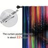 2pcs   Spring Summer Curtains Modern Color Eyelids and Eyelashes Semi-Sheer Curtains Durable 100% Polyester Fabric Home Decor for