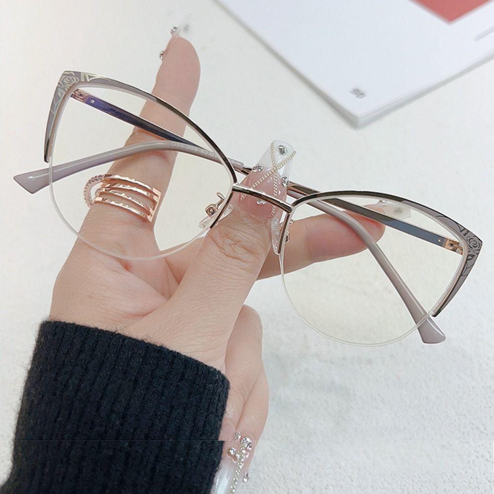 Eye Protection Anti-Blue Light Glasses Blue Ray Blocking Metal Frame Eyewear Ultralight Optical Spectacle Eyeglass Men Women