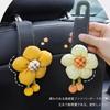 YUYAKESHI Car Seat Panda Headrest Cute Storage Hanging Luggage Set of Easy Installation Hooks, Hooks, Leather, Decoration, Hooks, Buckles, Hangers, 2,