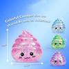 Novelty Squishy Poo Stress Ball Squishies Toy Glitter Funny Stretch Squeeze Fidget Toys For Adults Kids Fool'S Day Prank Gifts