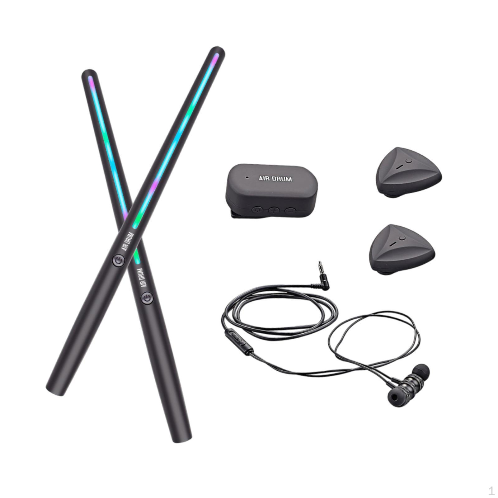 

Комплект для занятий на воздушных барабанах с барабанными палочками и аудиоадаптером для молодых музыкантов with pedals