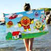 Classic Japanese Anime A-AnpanmanS Microfiber Printed Beach Towel Mountain Yoga Beach Swimming Running Absorbent Soft Towel