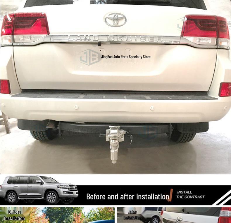 Compatible Tow Hook for Toyota LX570, Land Cruiser LC200, and FJ Modified Trailer Bars