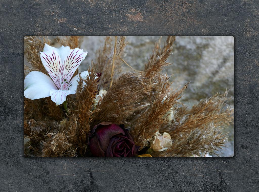 SZKLANA DESKA DO KROJENIA 52x30 ORCHIDEA