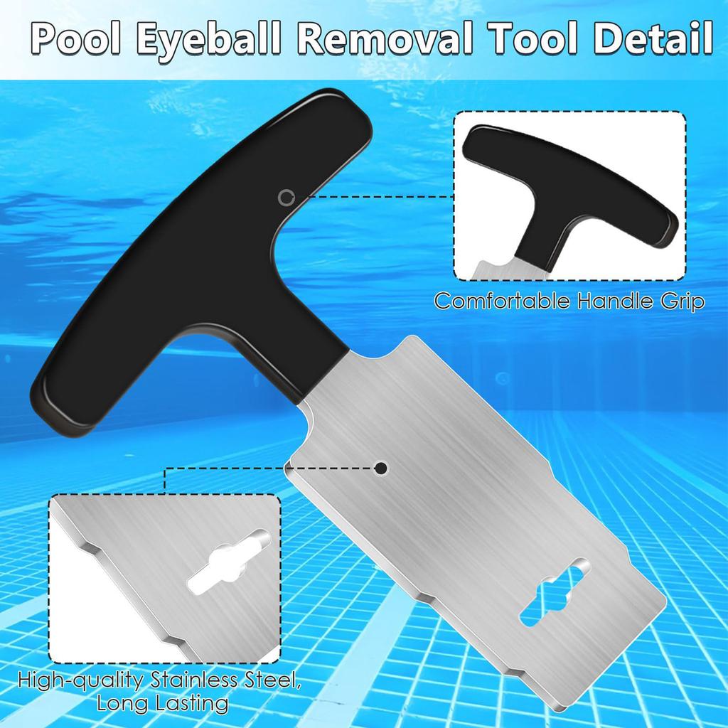 High Durability Efficient Ergonomic Pool Drain Plug Removal Tool with Comfortable Grip for Efficient Nozzle Maintenance