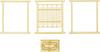 Kobaani Model Studio Japanese Modern Screen 2 Assembly Kit 1/12 WZ-011