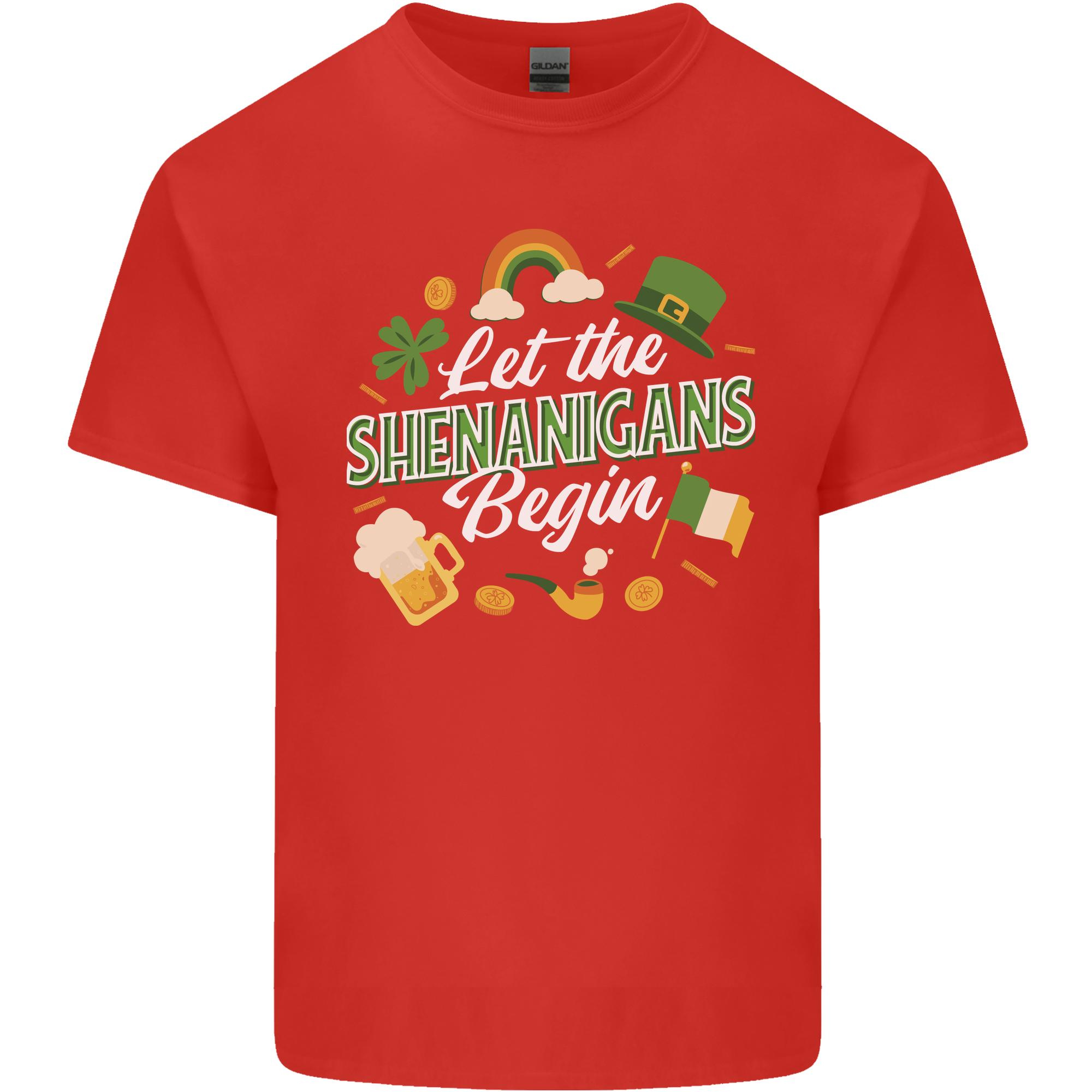 St Patricks Day Let the Shenanigans Begin Unisexs Light Cotton TShirt S