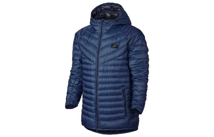 Nike Sports Life Collection Down Jackets Men s Royal Blue Hooded Moderate Other 943373-423 M
