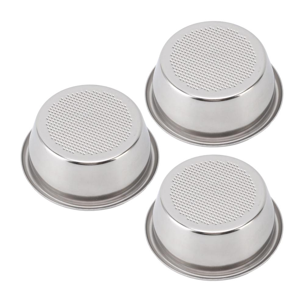 3pcs set Stainless Steel Coffee Portafilter Basket For Espresso Machines