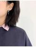 S925 Sterling Silver Hollow Star Tassel Earrings - Korean Style Delicate Drops