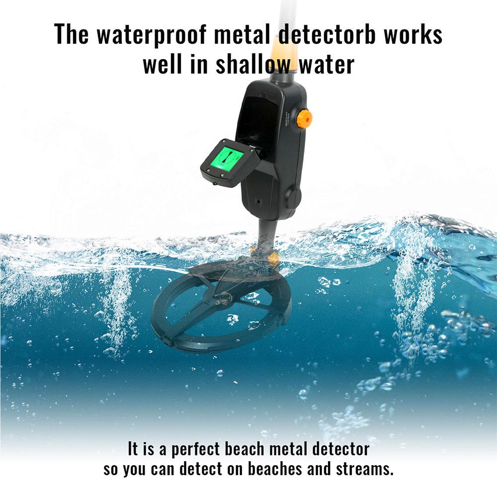 High Sensitivity Metal Detector 1008A Underground Gold Treasure Hunter Coil Depth Detection Waterproof Adjustable LCD Screen