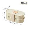 2Pcs/Set Plastic Fruit Salad Food Container With Cute Strap Portable Oval Bento Box For Kids Students Microwaveable Lunch Box