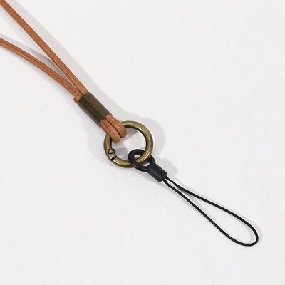 1PC PU Leather Lanyard Neck Strap For Mobile Phone Bag Keys ID Credit Work Card Holder Keychain Neckline DIY Necklace