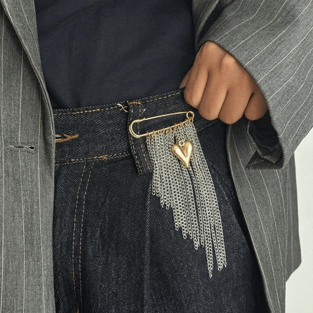 Handmade Chain Brooches Multi-Layer Pin Jewelry Ins Women's Tassels Brooches  Stylish Accessories