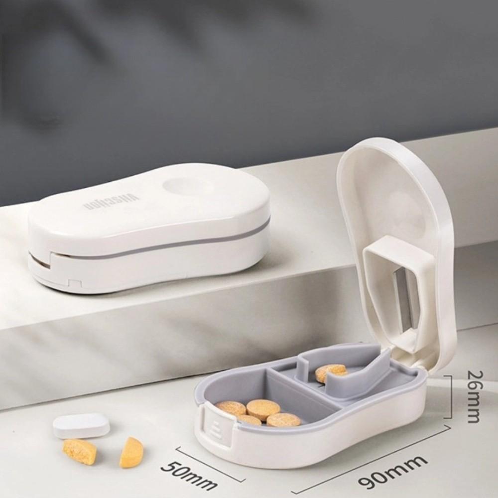 Invisible Storage Tablet Storage Box Plastic Pill Divider Case Portable Mini Pill Cutter  Daily Use