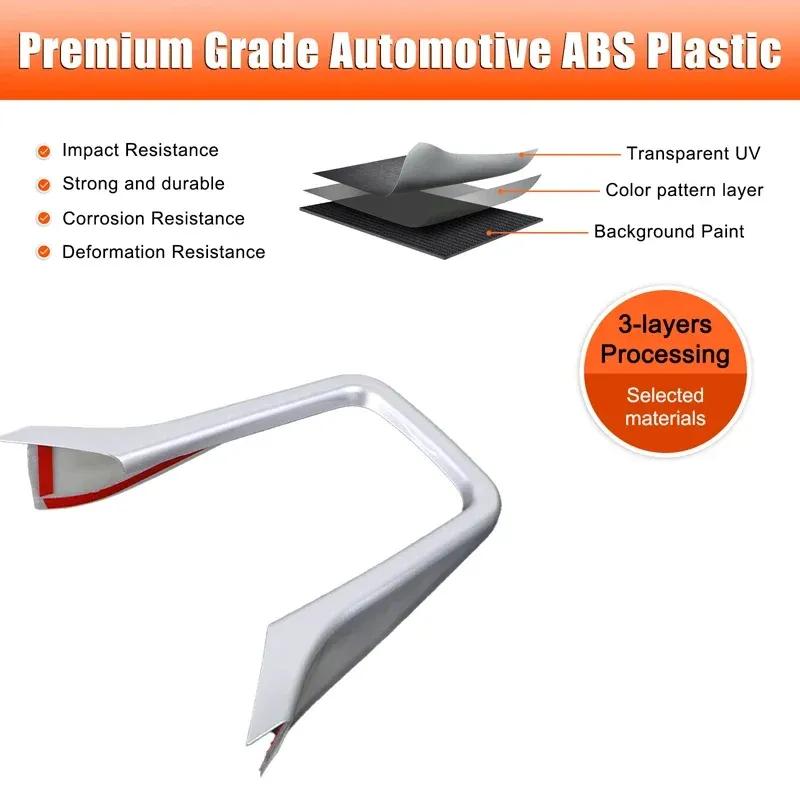 For Porsche Cayenne 2011-2017 ABS Carbon Fiber Car Center Control Decorative Frame Sticker Car Interior Accessories 1Pcs