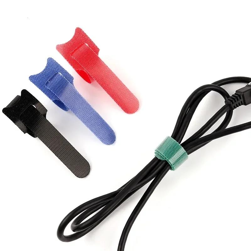 Fasteners Auto Adhesive Velcros Tape Releasable Cable Tape Strap Nylon Sewing Circular Wrap Diy Colorful Plastic Organizer Arts
