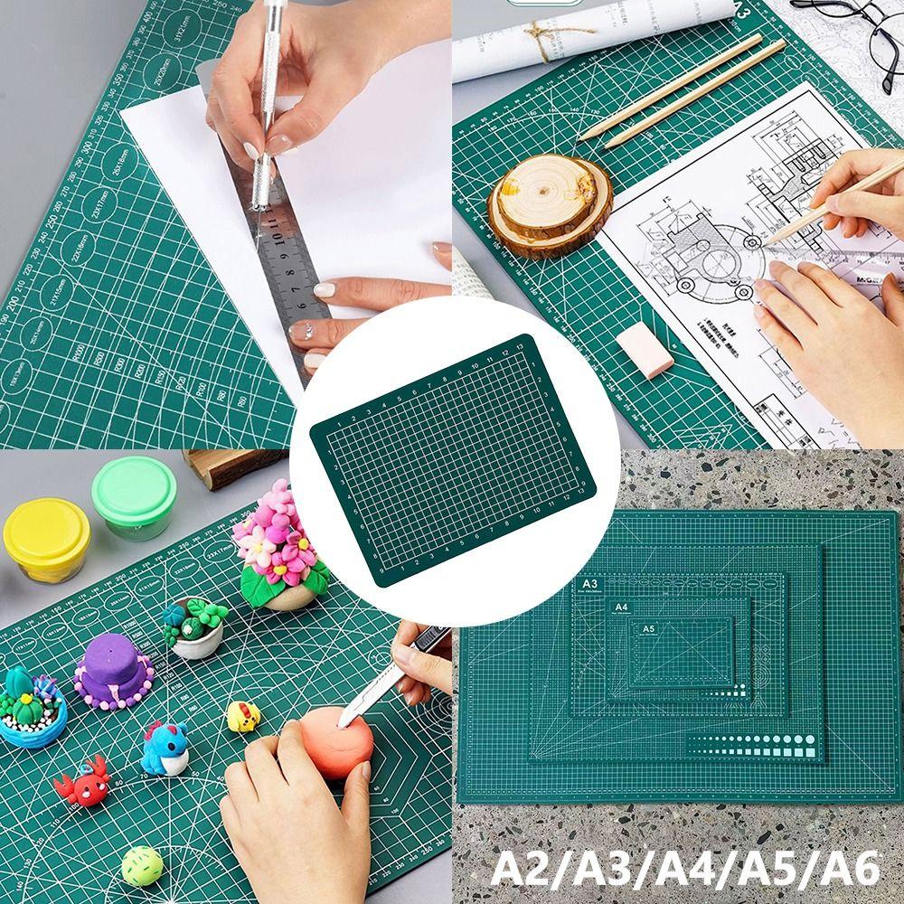 PVC Paper Cutting Pad Grid Line Carving Board Multifunctional Cutting Mat Paper Cutting