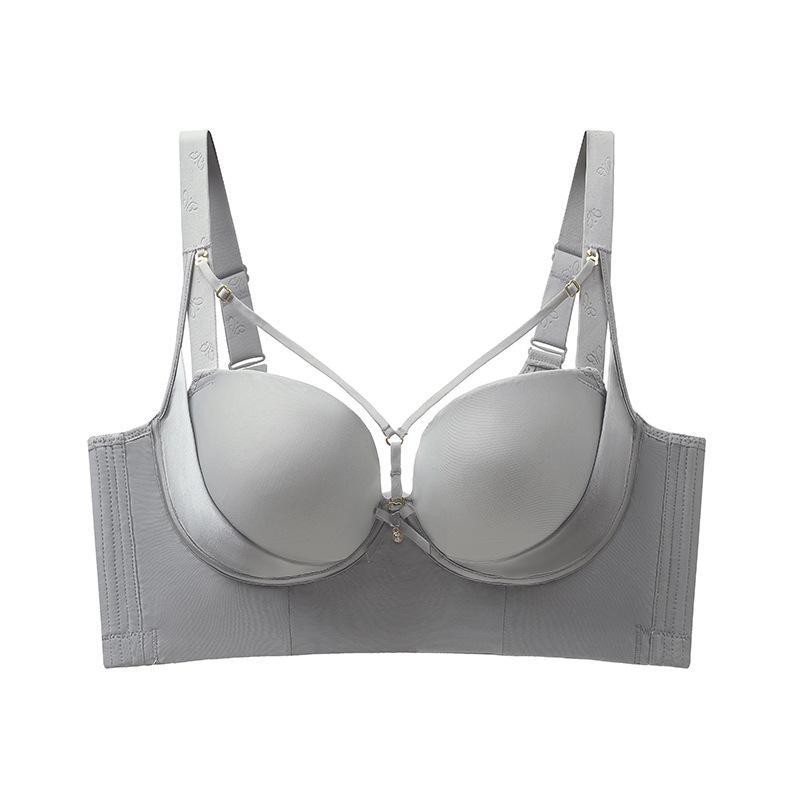 Smooth and Sexy Bra Women's Plus Size Bra Gathered Bra Anti Sagging Bra No Steel Ring Adjustable Accessory Bra