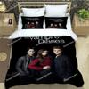 3D Print The Vampire Diaries Comforter Bedding Set Duvet Cover Bed Set Quilt Cover Pillowcase Comforter King Queen Size Adult369