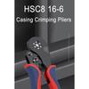 HSC8 16-6 0.08-16mm² 30-5AWG Tubular terminal crimping tools mini pliers Crimping of large size terminals electrical clamps set