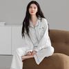 Pure cotton pajamas women's spring and autumn models, new cotton long-sleeved women's loungewear suit, casual and can be worn outside in autumn
