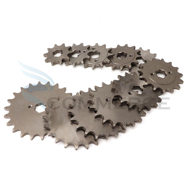 520# 20MM 10 11 12 13 14 15 16 18 19 20 21 22 Tooth Front Engine Sprocket for 150 200 250cc ATV Quad Dirt Bike Motorcycle Parts
