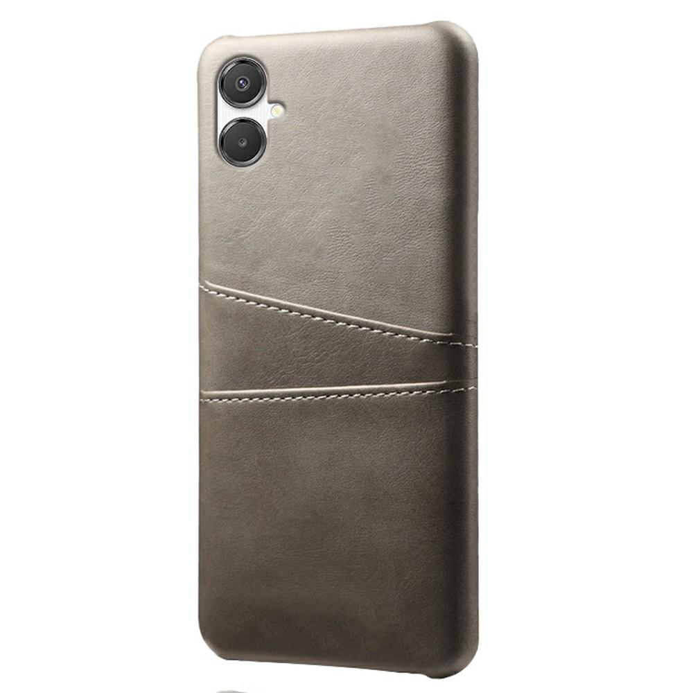 

For Samsung Galaxy A07 4G Case Dual Card Slots PU Leather+Hard PC Phone Cover Grey