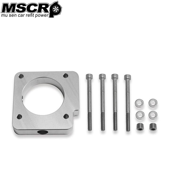 Aluminum Throttle Body Spacer Fits For Subaru WRX 06-14/STI 04-15 (Silver)-YX02891