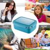 Large Capacity Bento Lunch Waterproof and Leakproof Lunch Box for Kids and with Removable Stainless Stylish and Visually Appealing Lunch Box for and