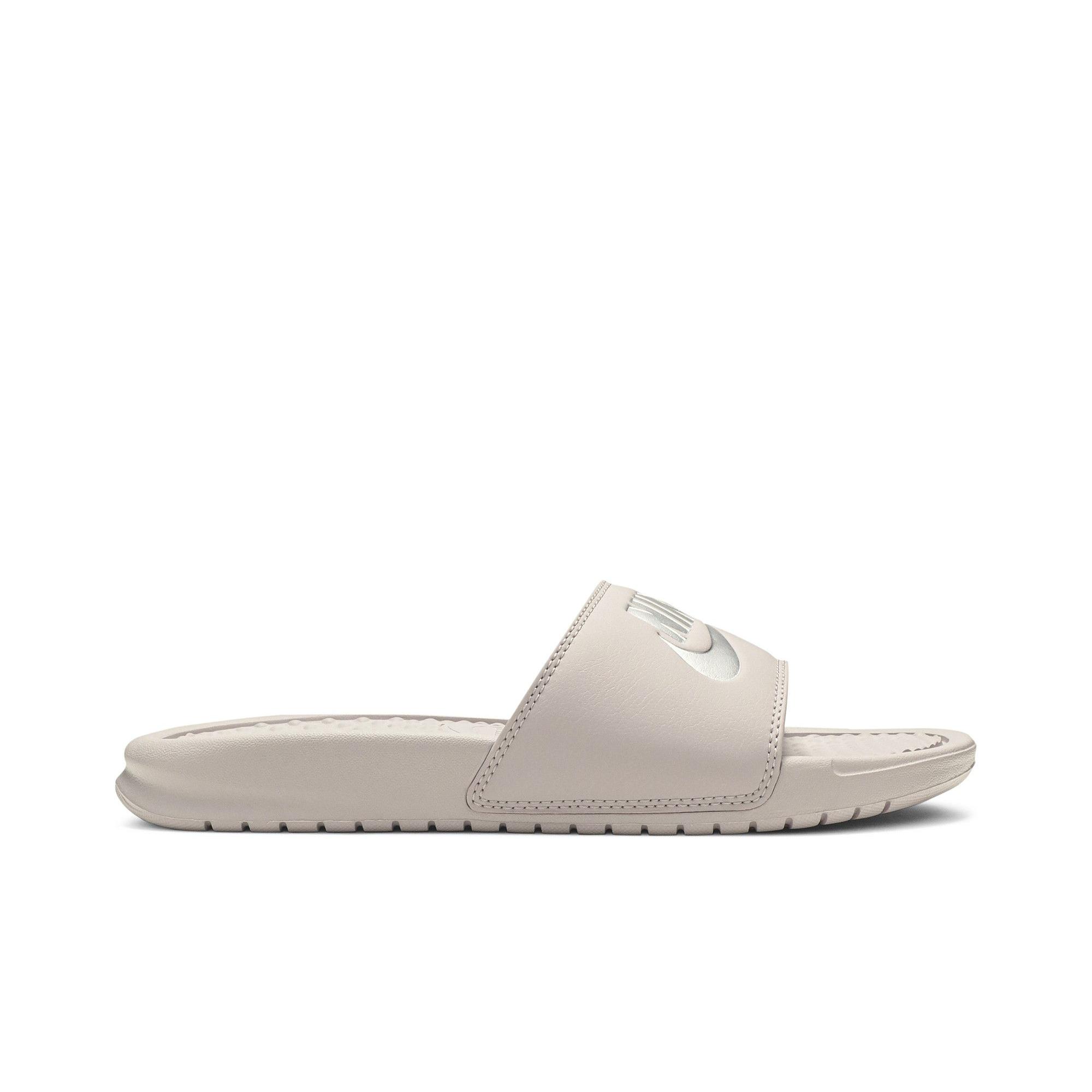 Nike Womens Benassi JDI Slides `Particle