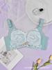 Lace No-wire Push-up Bra with Adjustable Straps Slim Fit Plus-size Underwear