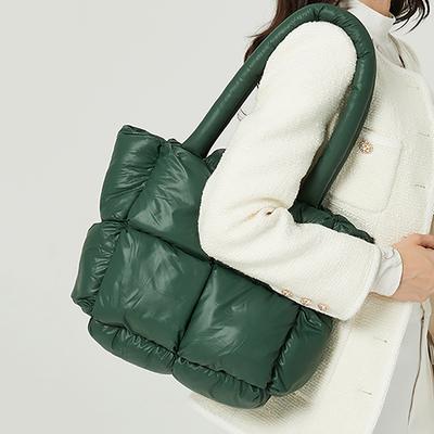 Fashion Space Cotton Tote Designer Padded Shoulder Bags for Women Luxury Nylon Down Cotton Crossbody Bag