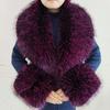 V Shape Faux Fur Collar Set Oversized Shawl Collar Wrap Warm Fur Cuff Set  Overcoat Matching