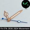 High quality watch hands blue-green/green luminous hands suitable for N  H35 NH36/ETA 2836 2824/8205 8215 movements