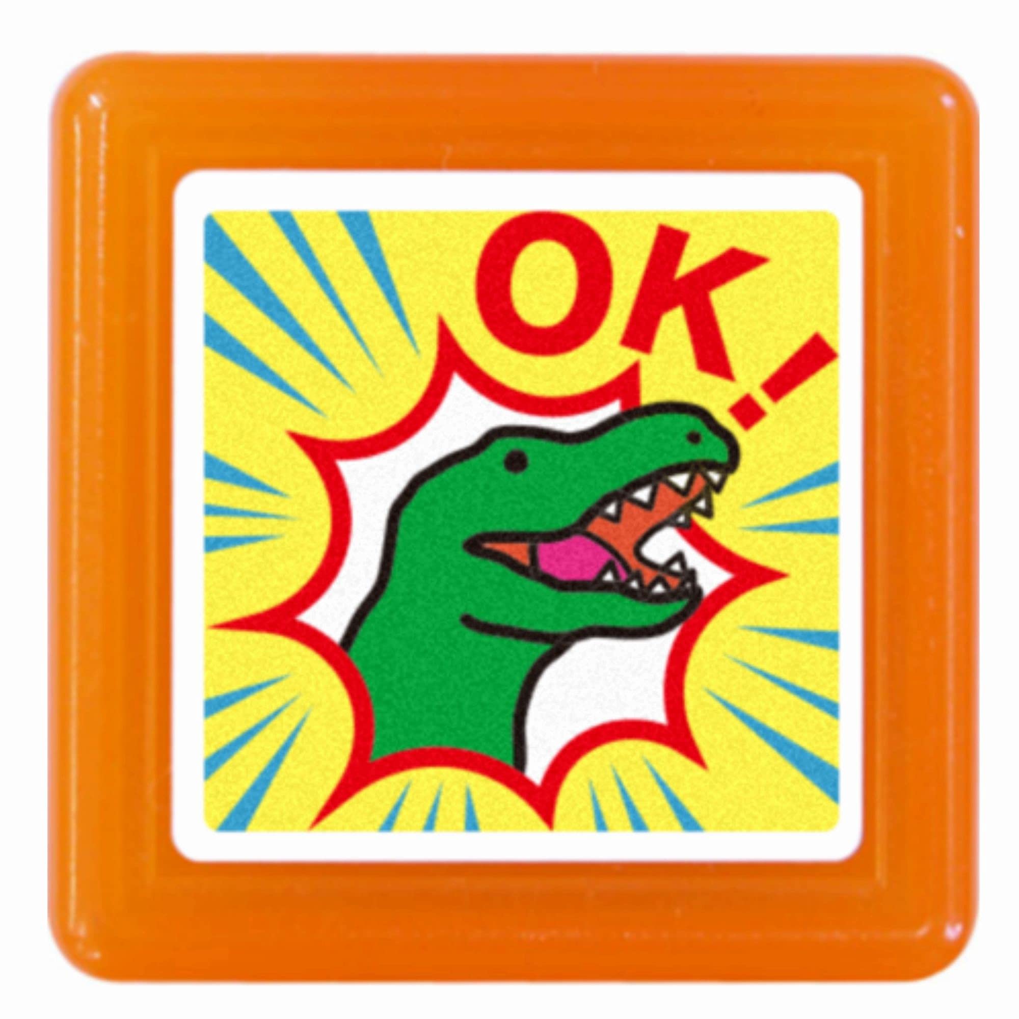 

Face Stamp Teacher Penetration Stamp Dinosaur OK Children s 0616-097