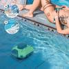 Cordless Robotic Pool Cleaner 360 Degree Powerful Cleaning Automatic Pool Vacuum Cleaner with Automatic Route Planning for Flat