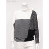 High Neck Oversized Long Tee 452 584