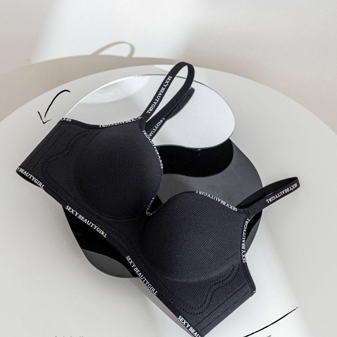 

Женские бюстгальтеры Push Up, сексуальное нижнее белье с открытой спиной, женские модные бюстгальтеры с регулируемым ремешком, нижнее белье для девочек, бюстгальтеры 36/80AB чёрный