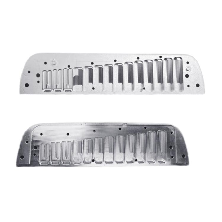 Ersatz-Mundharmonika Aluminium Glatt C-Dur Mundharmonika Musikinstrumententeile für Bühnenauftritte Langlebig